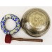F832 Energetic Throat Chakra 'G#' Hand Hammered Tibetan Singing Bowl 8" Handmade in Nepal